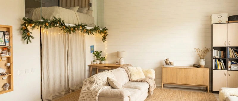 Дизайн интерьера в стиле Хюгге — Гостиная от нейросети RoomGPT