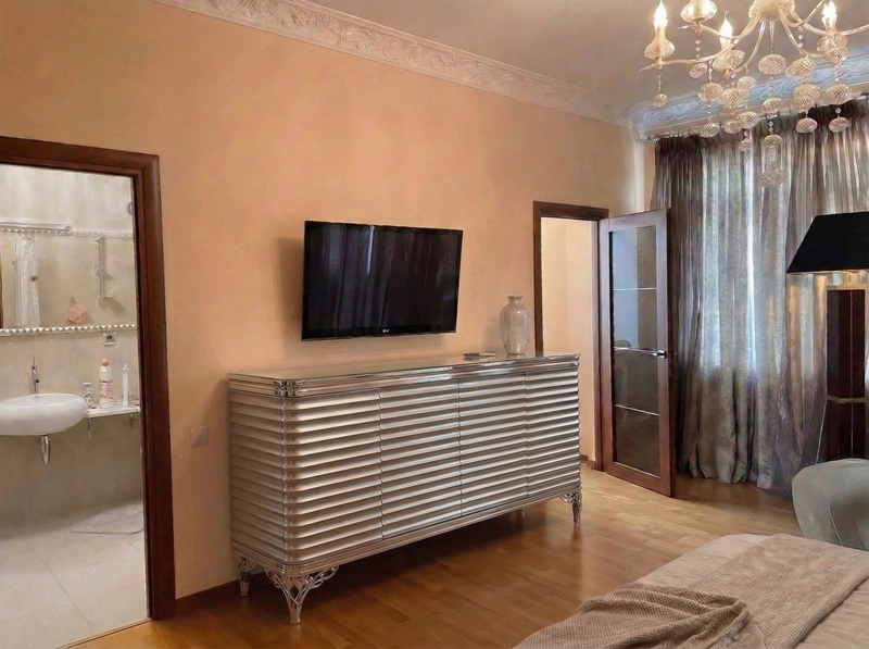 Дизайн спальни в стиле Классика — фото интерьера от нейросети RoomGPT