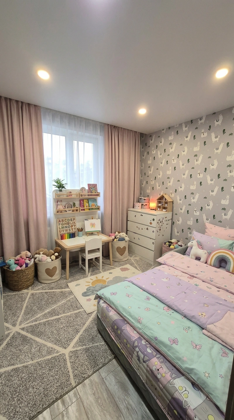 Дизайн детской в стиле Без стиля — фото интерьера от нейросети RoomGPT