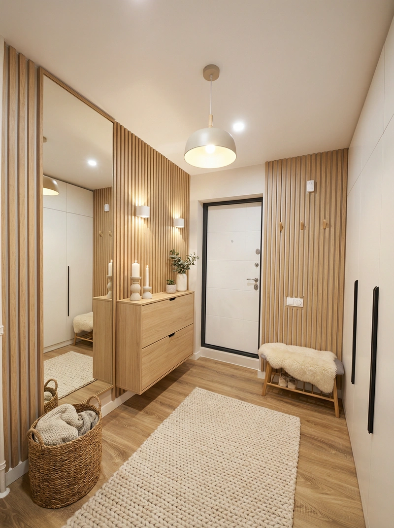 Дизайн интерьера в стиле Хюгге — Прихожая от нейросети RoomGPT