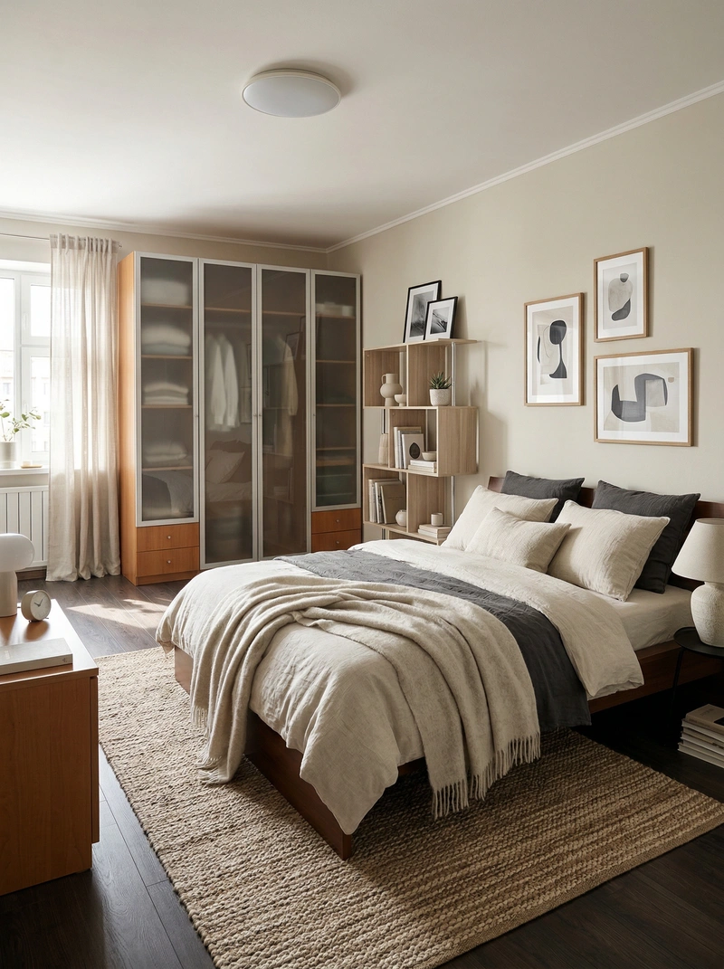 Дизайн интерьера в стиле Сканди — Гостиная от нейросети RoomGPT