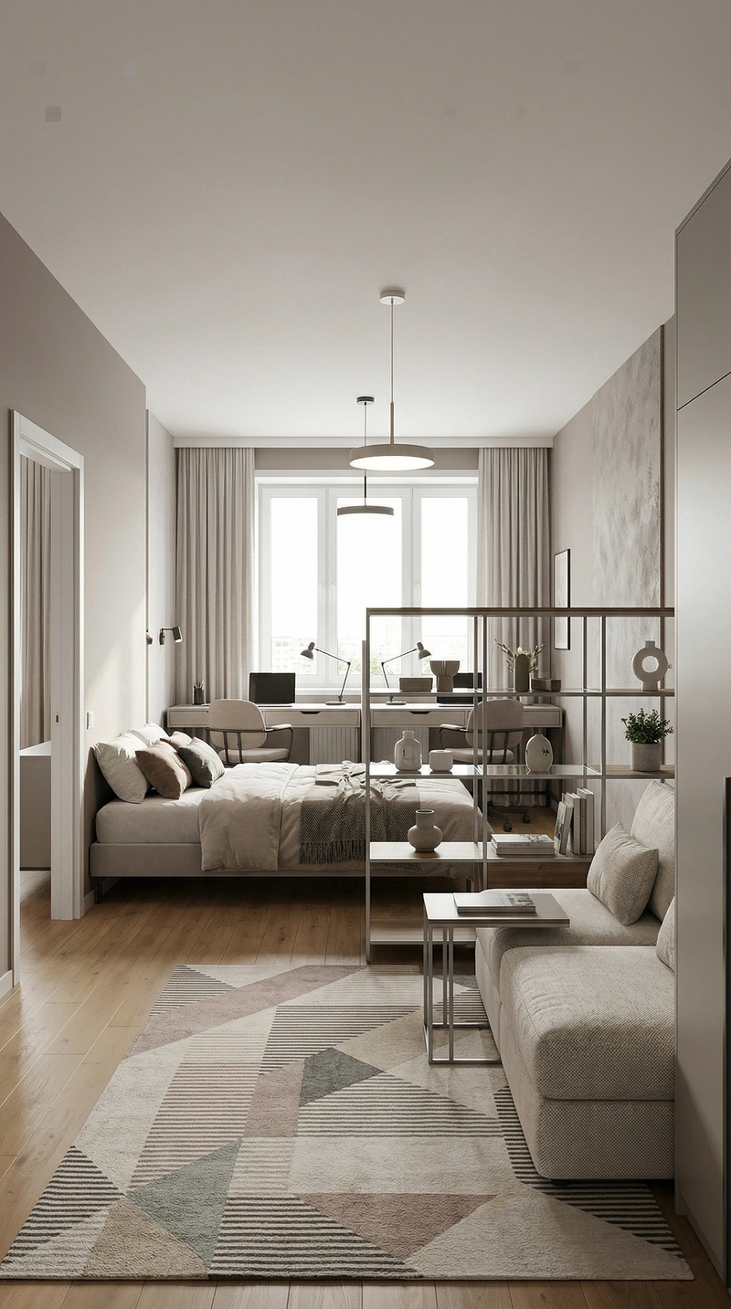 Дизайн спальни в стиле Без стиля — фото интерьера от нейросети RoomGPT