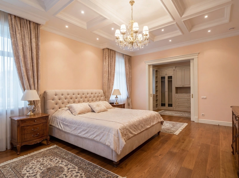 Дизайн интерьера в стиле Классика — Спальня от нейросети RoomGPT