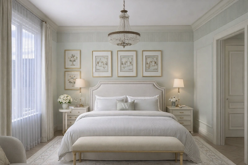 Дизайн интерьера в стиле Классика — Спальня от нейросети RoomGPT