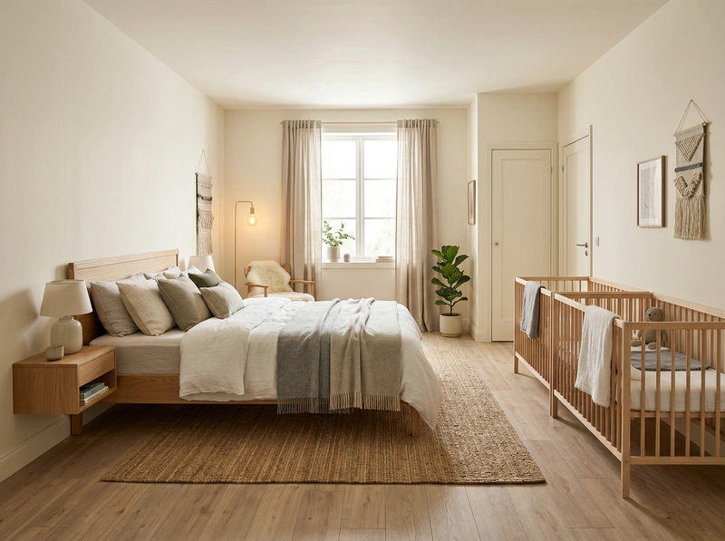 Дизайн интерьера в стиле Хюгге — Спальня от нейросети RoomGPT