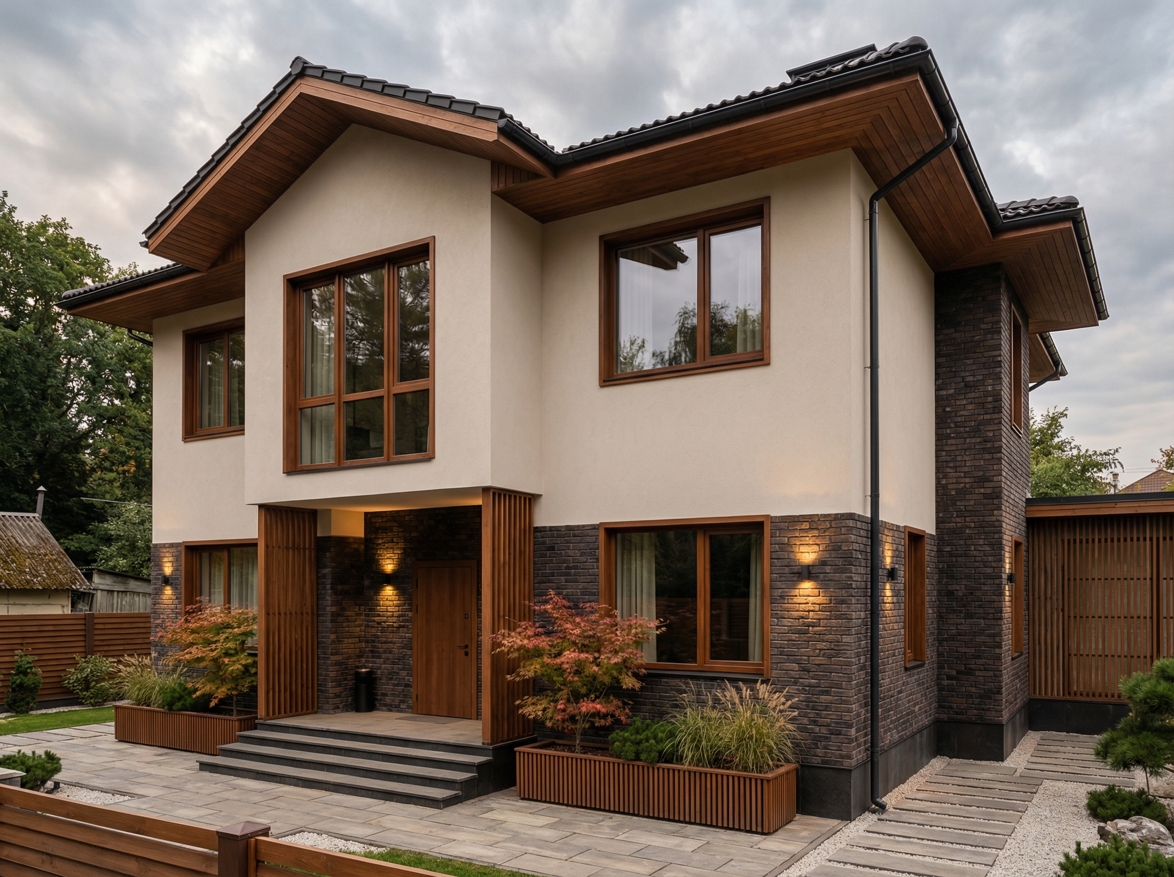 Дизайн гостиной в стиле Japandi — фото интерьера от нейросети RoomGPT