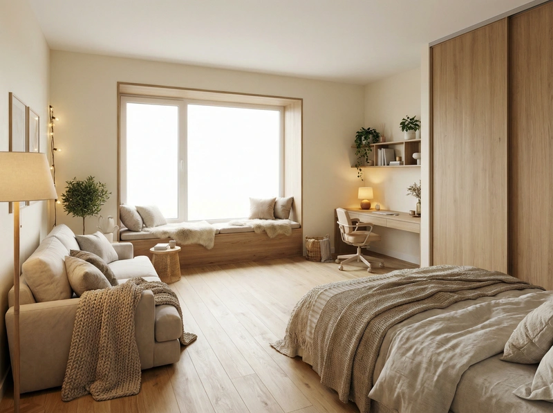 Дизайн интерьера в стиле Хюгге — Гостиная от нейросети RoomGPT