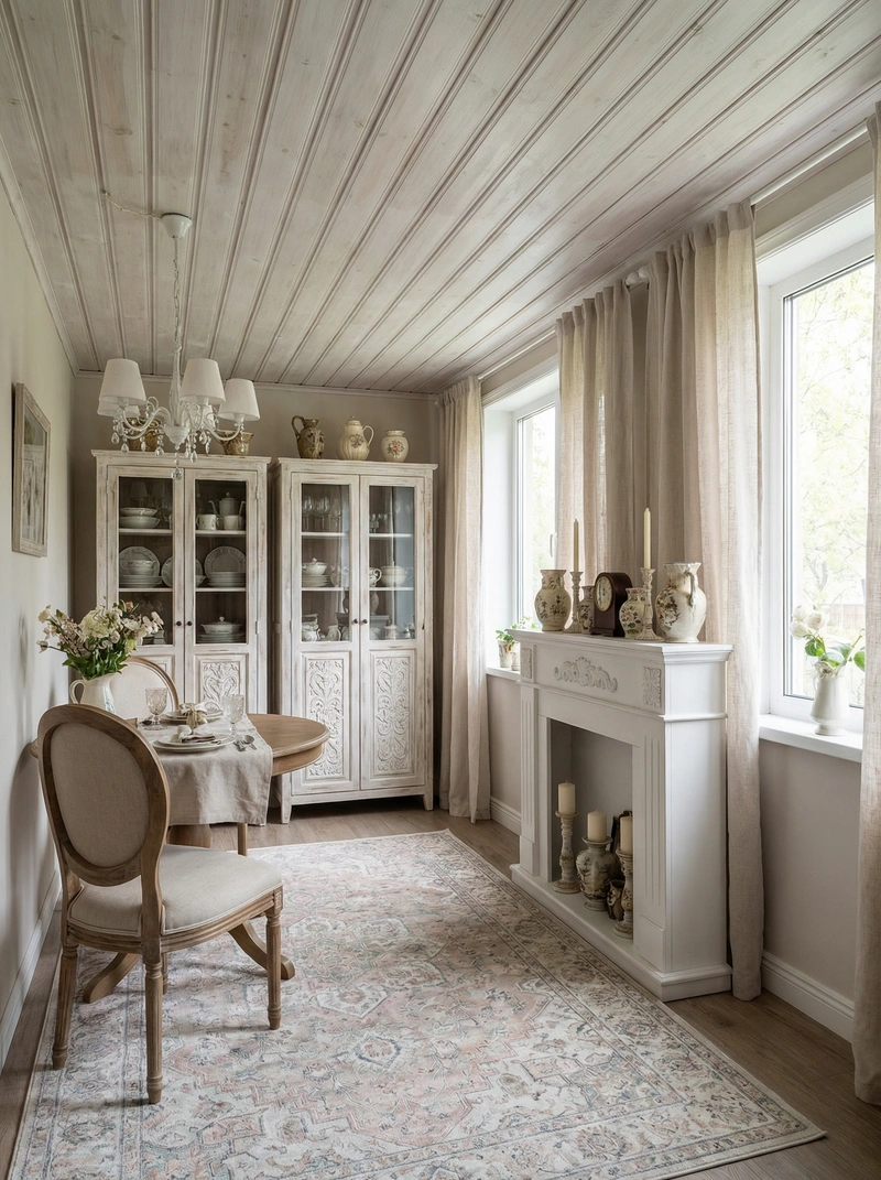 Дизайн интерьера в стиле Классика — Гостиная от нейросети RoomGPT