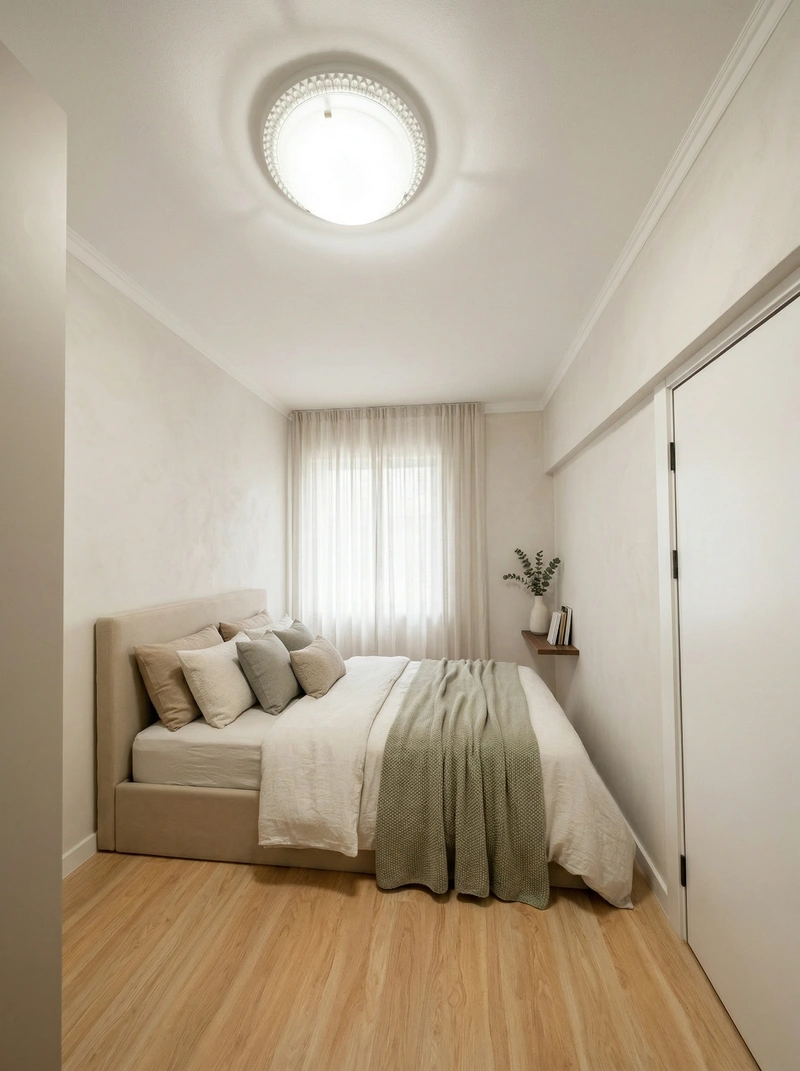 Дизайн спальни в стиле Минимализм — фото интерьера от нейросети RoomGPT