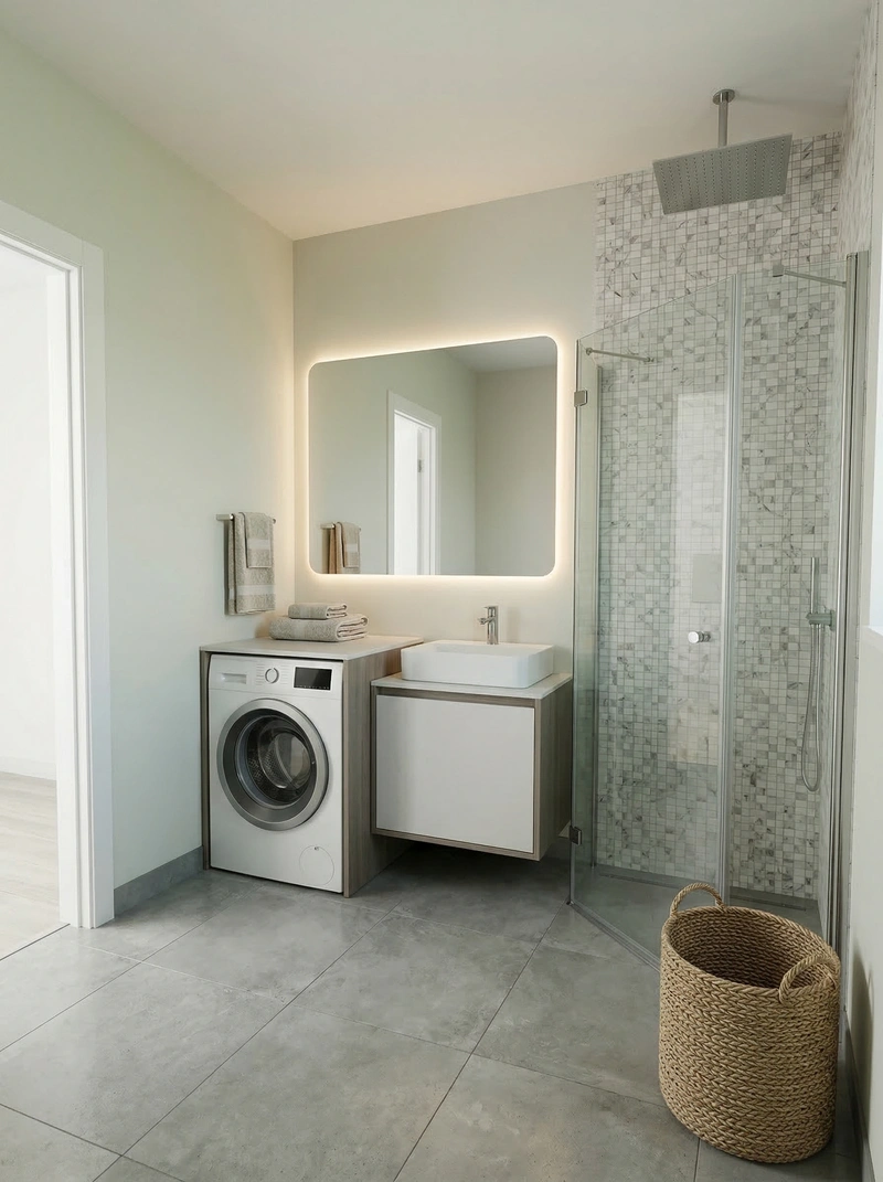 Дизайн ванной в стиле Без стиля — фото интерьера от нейросети RoomGPT