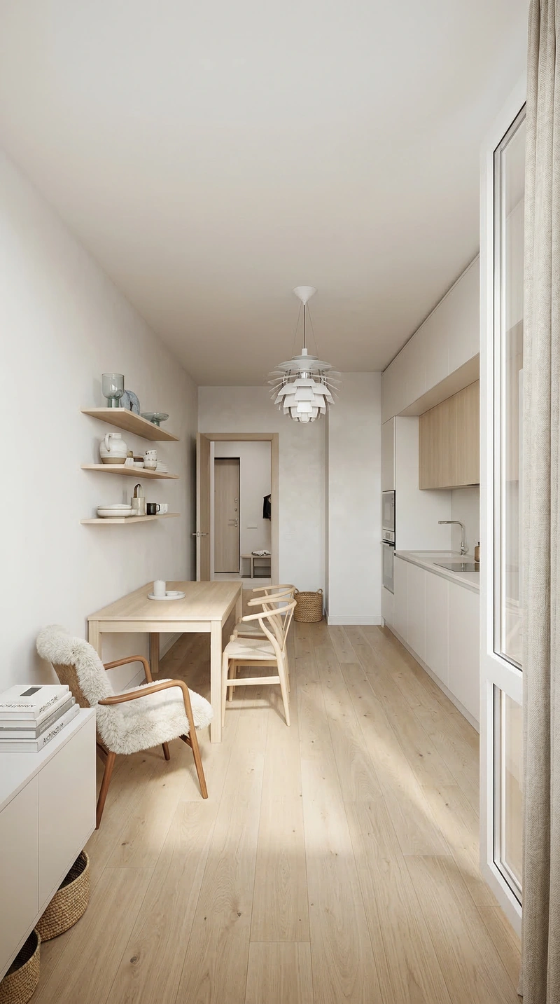 Дизайн интерьера в стиле Сканди — Гостиная от нейросети RoomGPT