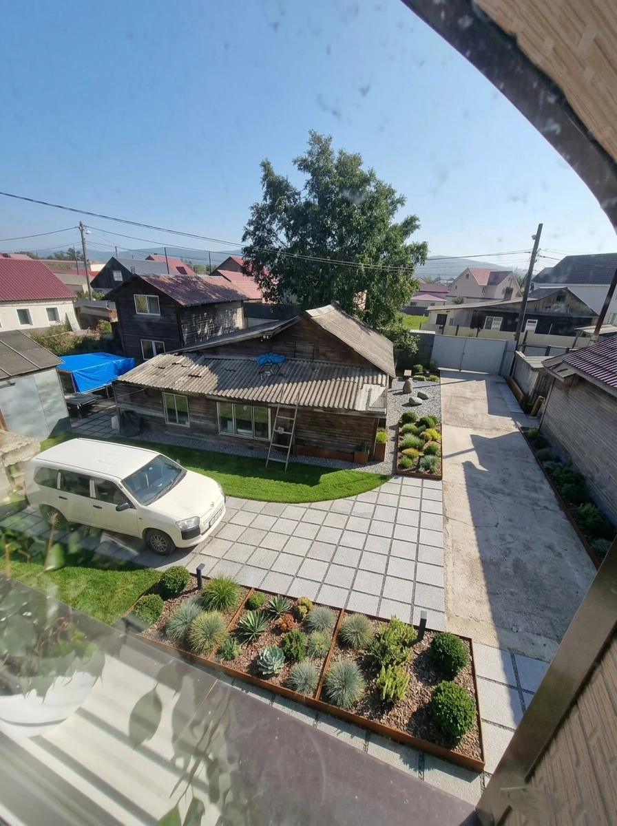 Ландшафтный дизайн в стиле Минимализм — Участок от нейросети RoomGPT