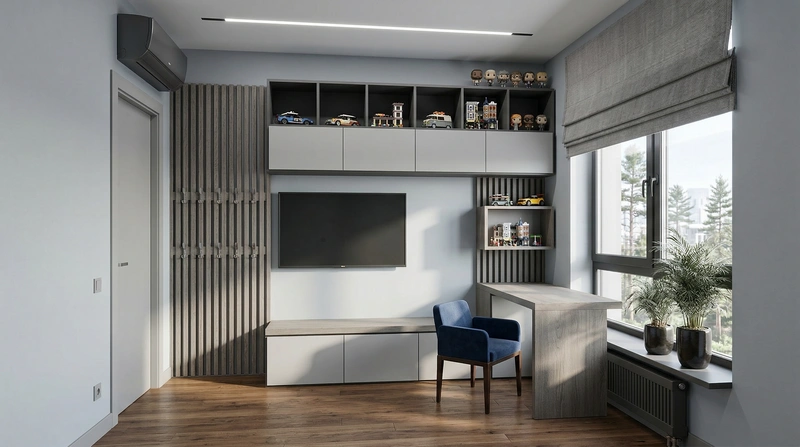 Дизайн интерьера в стиле Сканди — Детская от нейросети RoomGPT