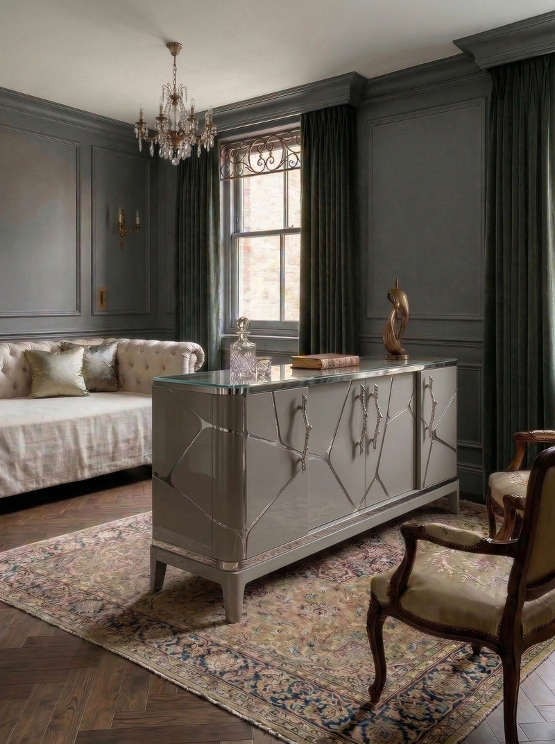 Дизайн спальни в стиле Классика — фото интерьера от нейросети RoomGPT