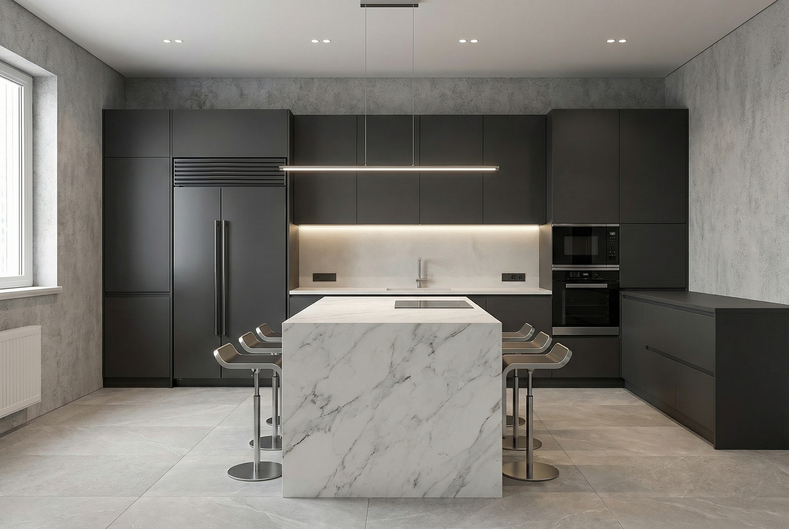 Дизайн кухни в стиле Минимализм — фото интерьера от нейросети RoomGPT