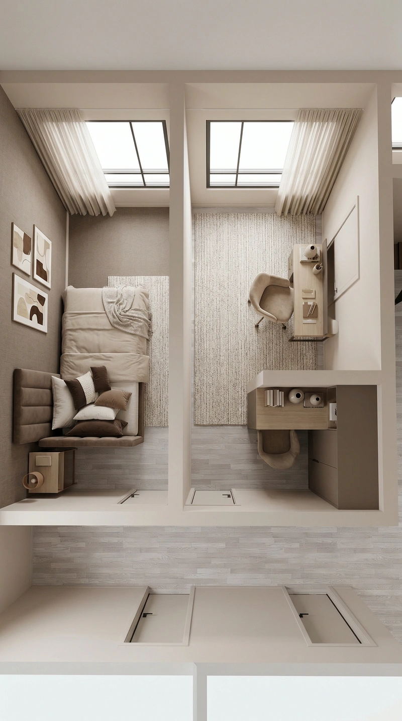 Дизайн интерьера в стиле Контемпорари — Детская от нейросети RoomGPT