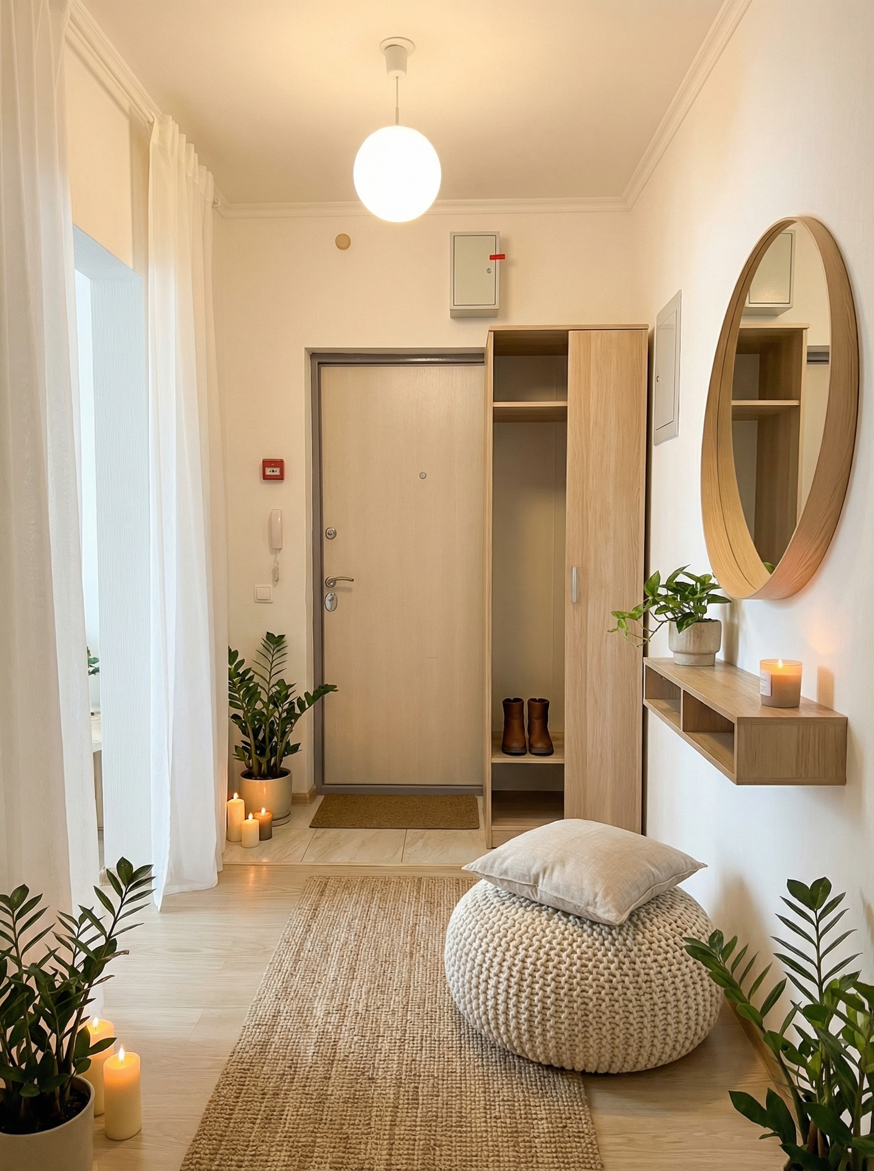 Дизайн гостиной в стиле Хюгге — фото интерьера от нейросети RoomGPT