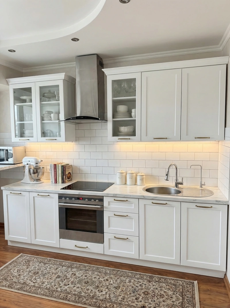 Дизайн кухни в стиле Классика — фото интерьера от нейросети RoomGPT