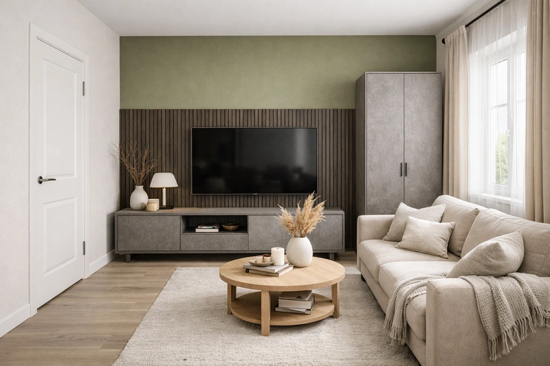 Дизайн интерьера в стиле Сканди — Гостиная от нейросети RoomGPT