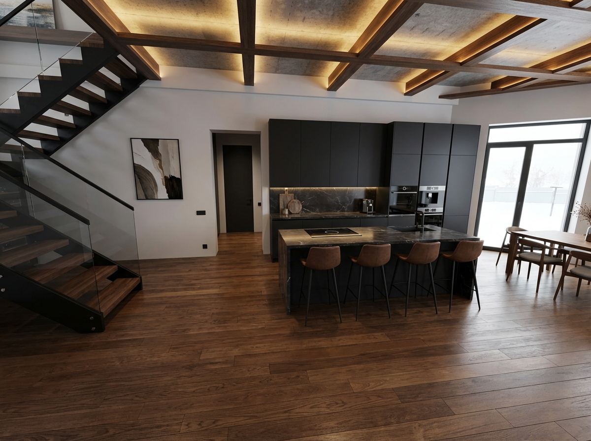 Дизайн кухни в стиле Минимализм — фото интерьера от нейросети RoomGPT