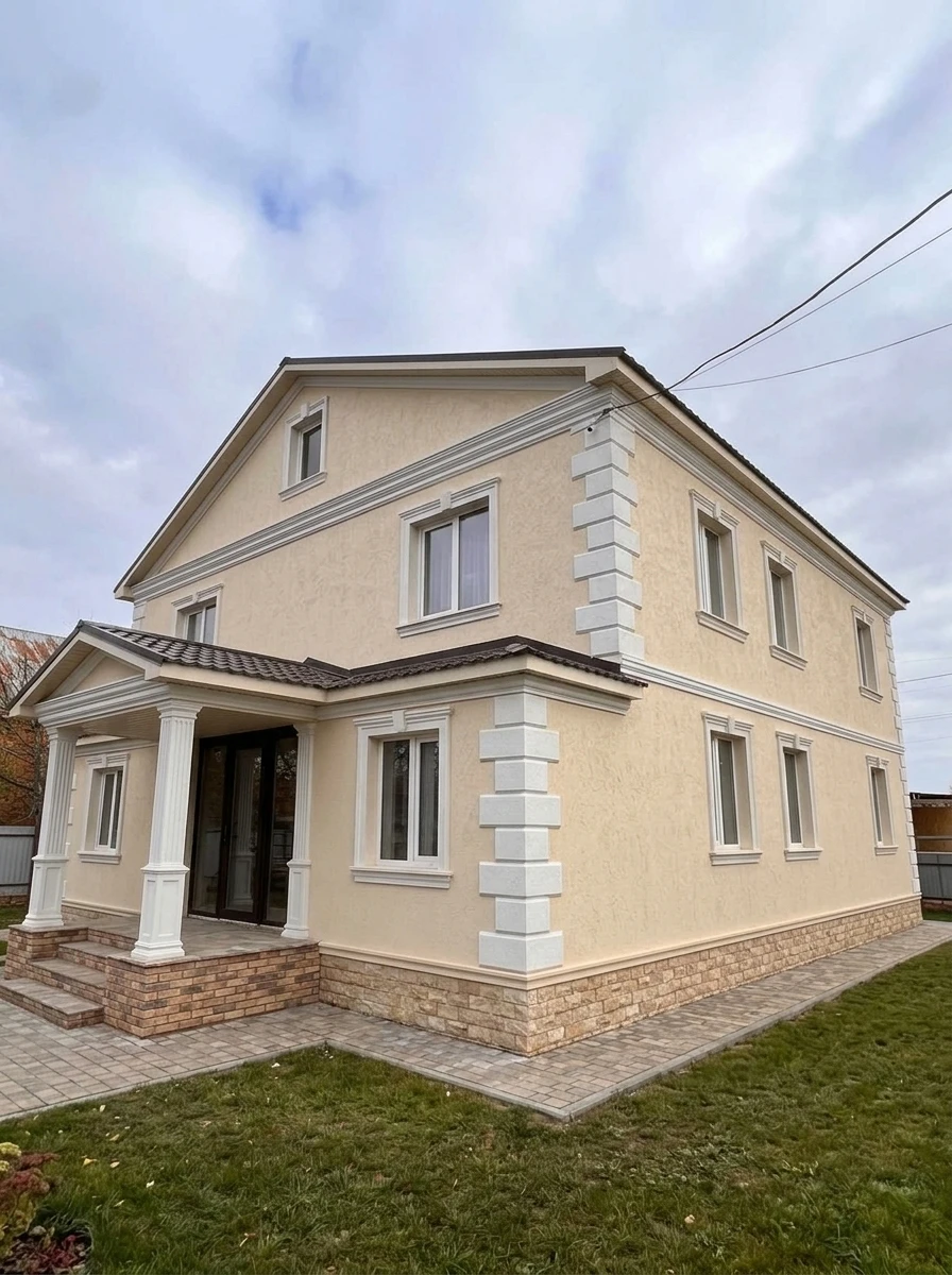 Дизайн фасада в стиле Неоклассика — Фасад от нейросети RoomGPT
