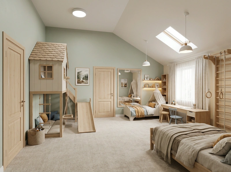 Дизайн интерьера в стиле Хюгге — Гостиная от нейросети RoomGPT