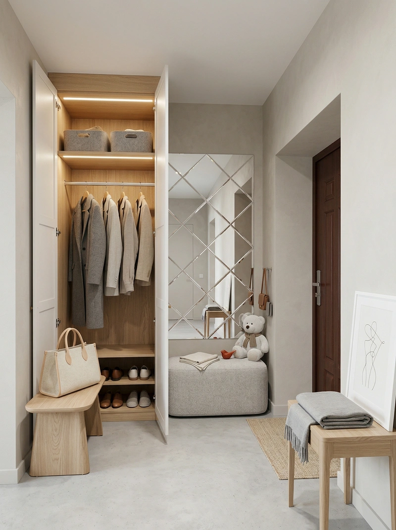 Дизайн гостиной в стиле Сканди — фото интерьера от нейросети RoomGPT