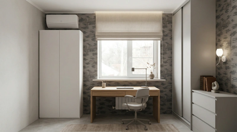 Дизайн спальни в стиле Минимализм — фото интерьера от нейросети RoomGPT