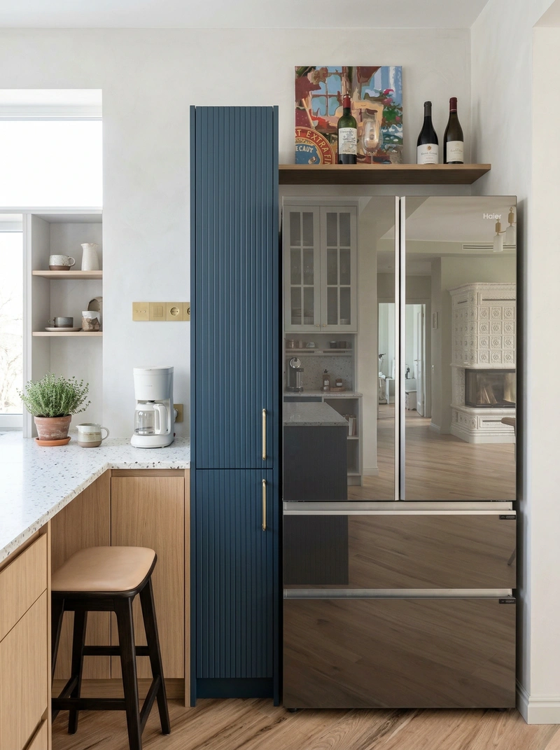 Дизайн интерьера в стиле Сканди — Кухня от нейросети RoomGPT