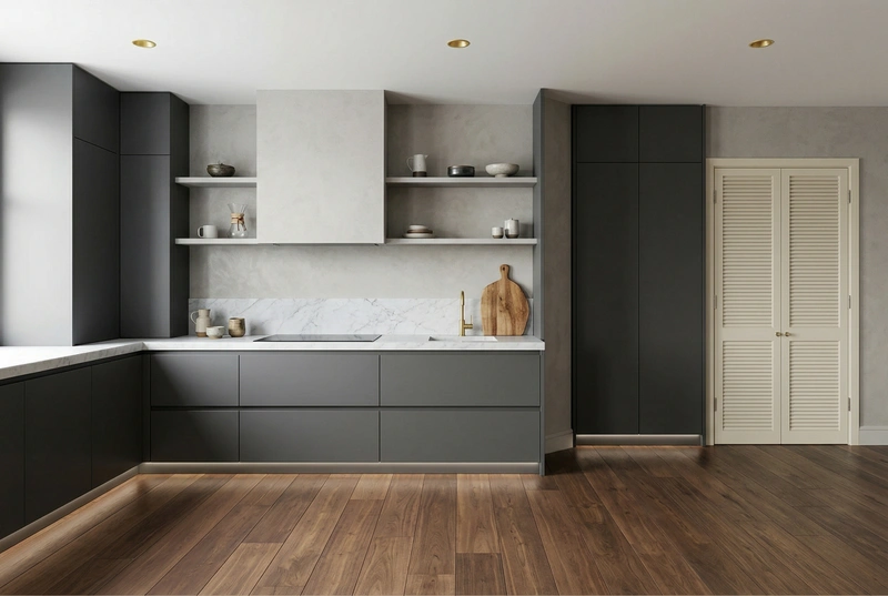 Дизайн кухни в стиле Минимализм — фото интерьера от нейросети RoomGPT