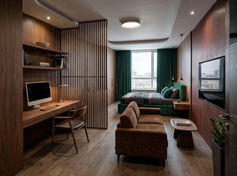 Дизайн гостиной в стиле Контемпорари — фото интерьера от нейросети RoomGPT