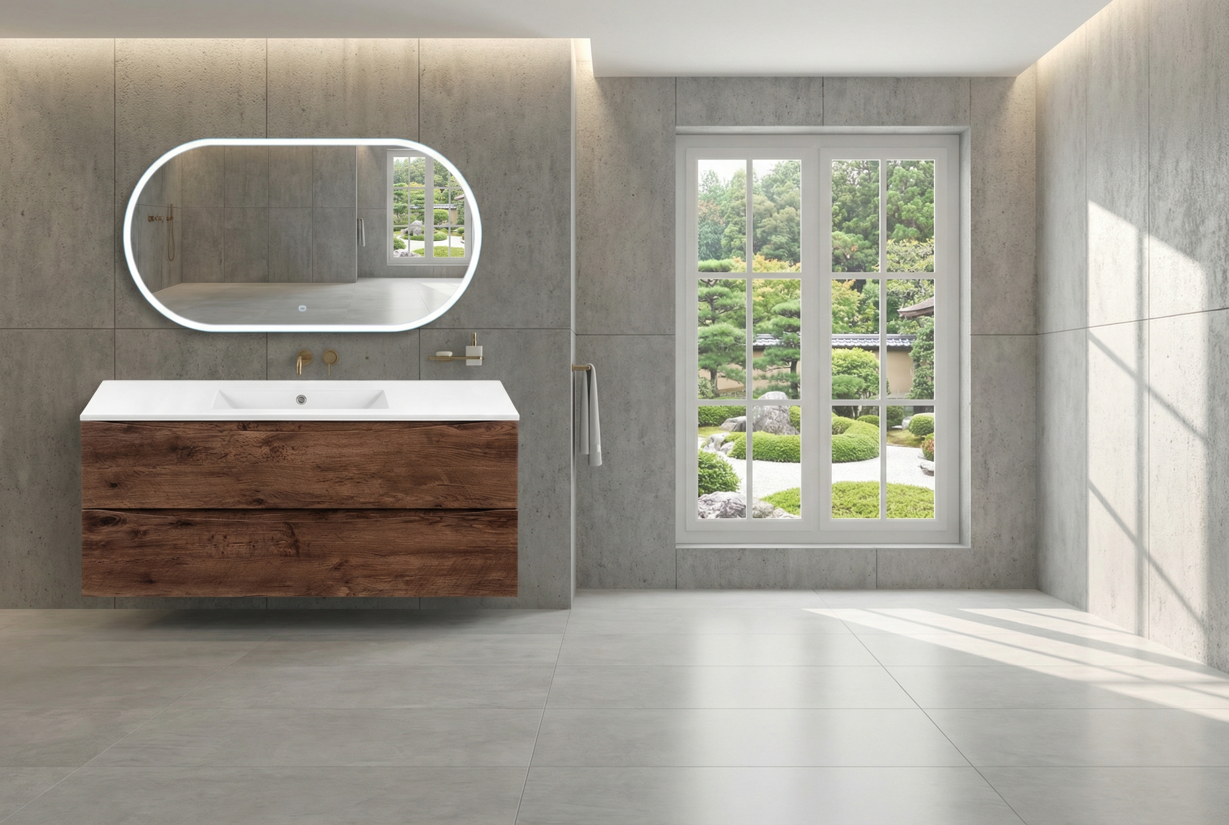 Дизайн ванной в стиле Минимализм — фото интерьера от нейросети RoomGPT