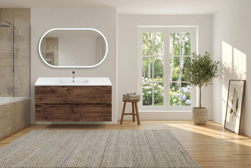 Дизайн интерьера в стиле Сканди — Ванная от нейросети RoomGPT