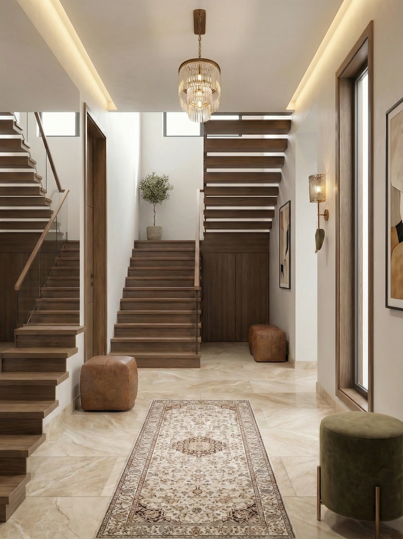 Дизайн интерьера в стиле Контемпорари — Прихожая от нейросети RoomGPT