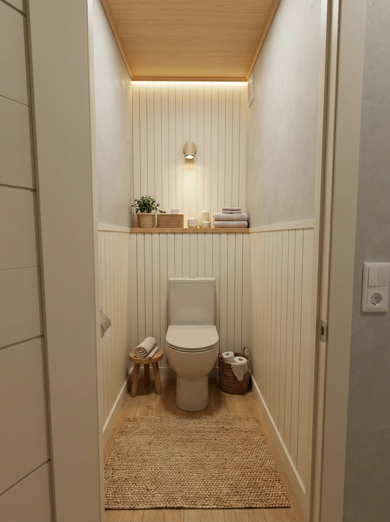 Дизайн интерьера в стиле Хюгге — Ванная от нейросети RoomGPT