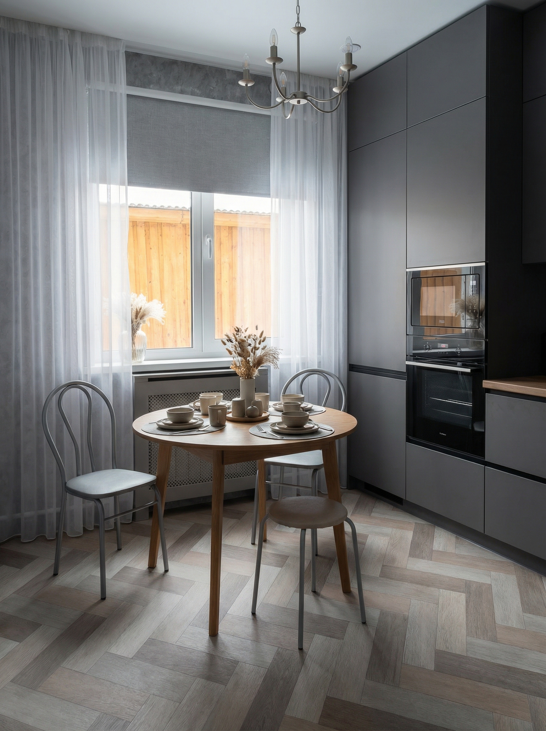 Дизайн кухни в стиле Минимализм — фото интерьера от нейросети RoomGPT