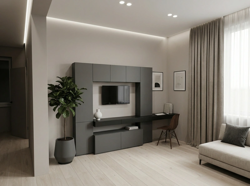 Дизайн гостиной в стиле Минимализм — фото интерьера от нейросети RoomGPT