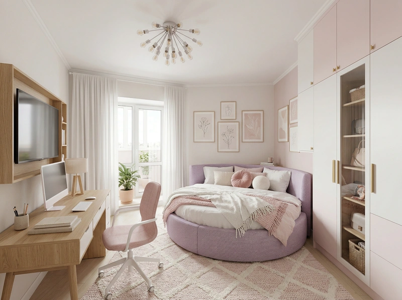 Дизайн интерьера в стиле Хюгге — Спальня от нейросети RoomGPT