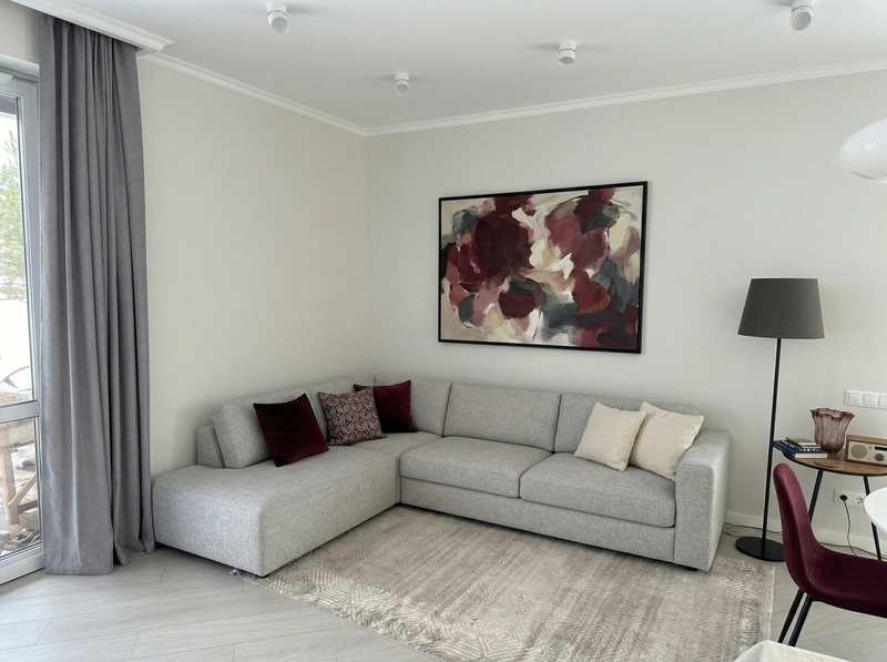 Дизайн гостиной в стиле Сканди — фото интерьера от нейросети RoomGPT