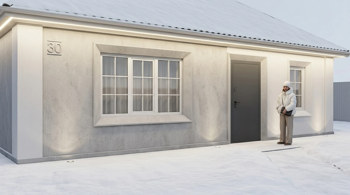 Дизайн фасада в стиле Минимализм — Фасад от нейросети RoomGPT