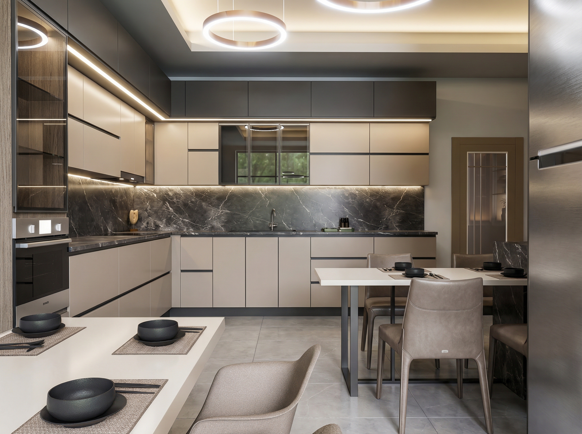 Дизайн кухни в стиле Минимализм — фото интерьера от нейросети RoomGPT