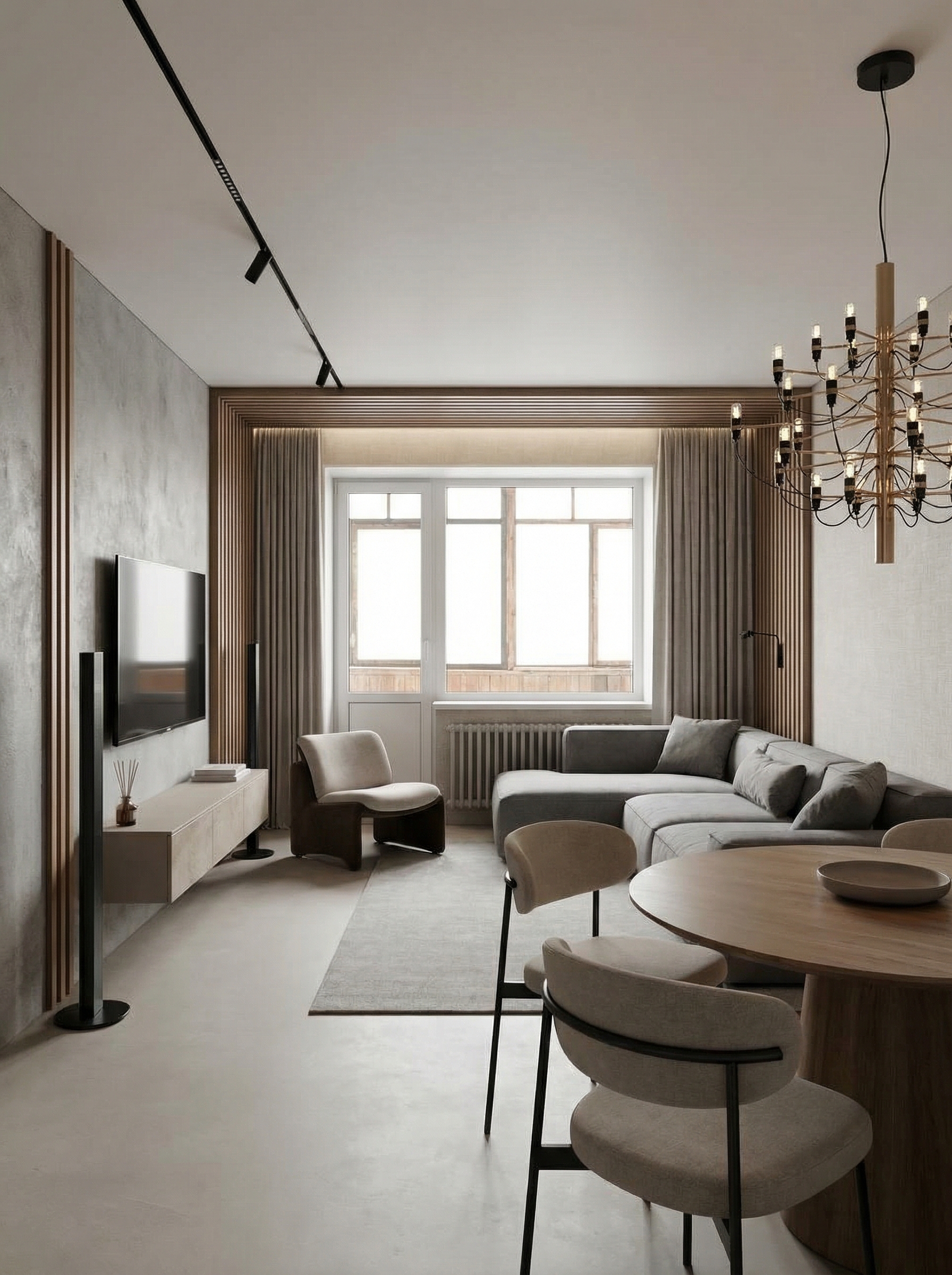 Дизайн гостиной в стиле Минимализм — фото интерьера от нейросети RoomGPT