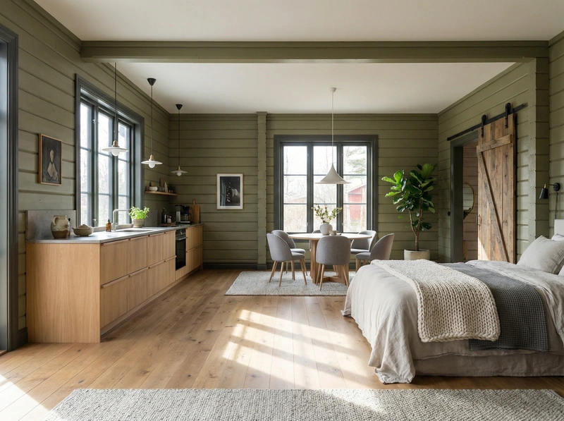 Дизайн гостиной в стиле Сканди — фото интерьера от нейросети RoomGPT