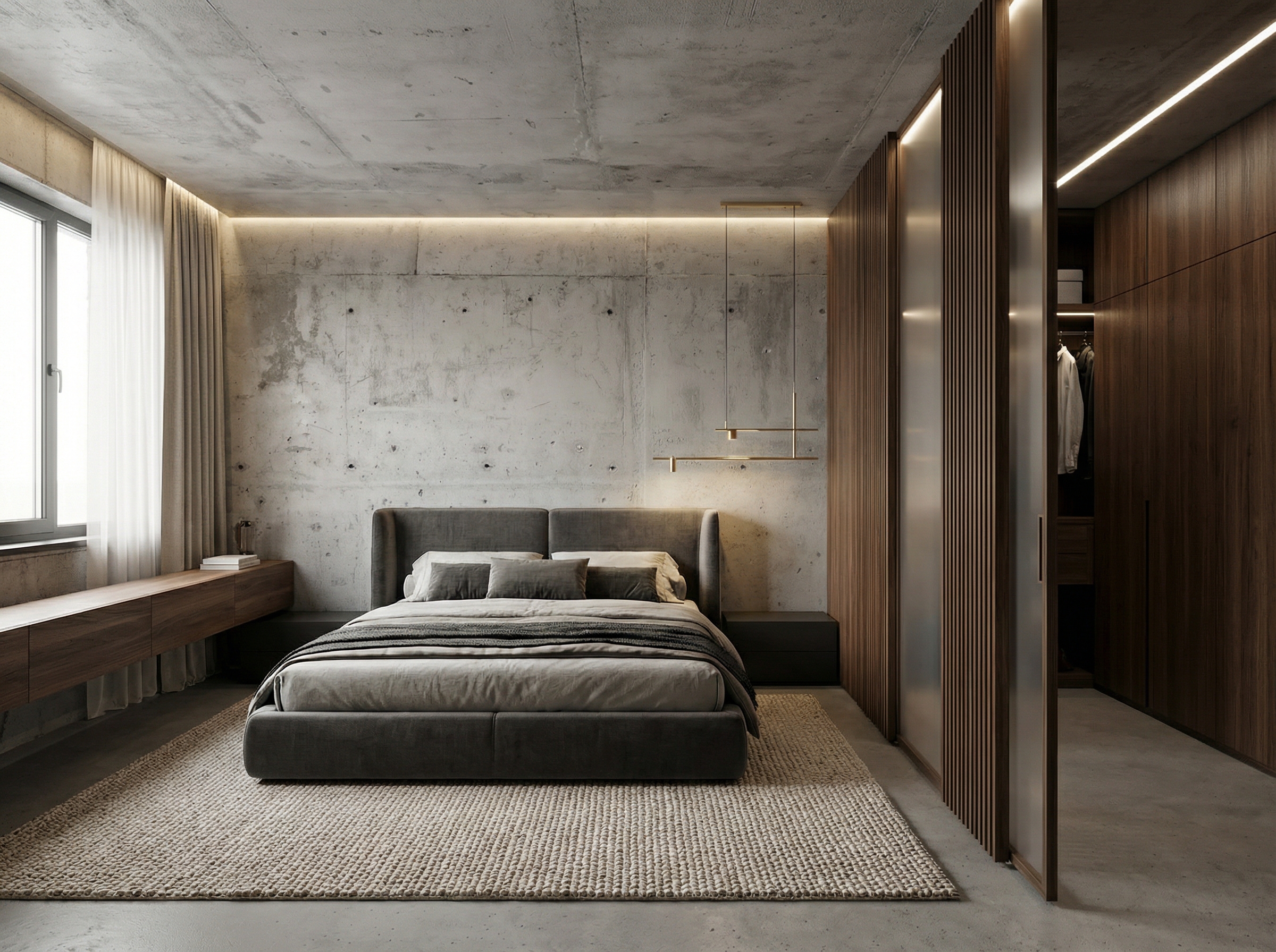 Дизайн спальни в стиле Минимализм — фото интерьера от нейросети RoomGPT