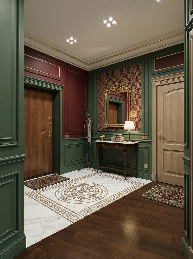 Дизайн интерьера в стиле Классика — Прихожая от нейросети RoomGPT