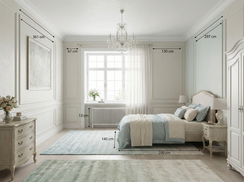 Дизайн интерьера в стиле Классика — Спальня от нейросети RoomGPT
