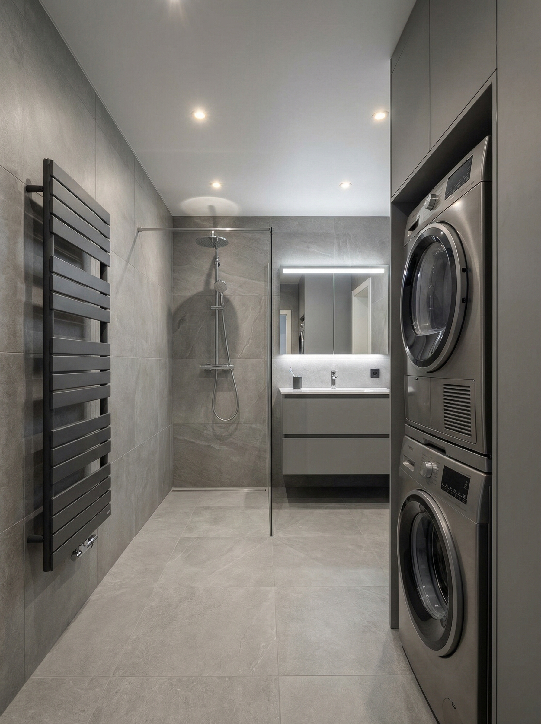 Дизайн ванной в стиле Минимализм — фото интерьера от нейросети RoomGPT