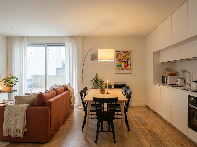 Дизайн интерьера в стиле Хюгге — Гостиная от нейросети RoomGPT