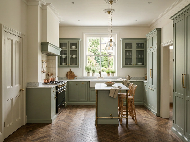 Дизайн интерьера в стиле Классика — Кухня от нейросети RoomGPT