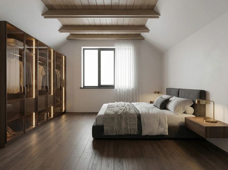 Дизайн спальни в стиле Минимализм — фото интерьера от нейросети RoomGPT